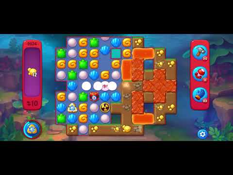 Fishdom Hard level 9824 no boosters フィッシュダム ハード