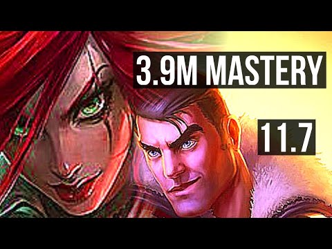 KATARINA vs JAYCE (MID) | 13 solo kills, 3.9M mastery, 2100+ games, 21/4/4 | BR Grandmaster | v11.7