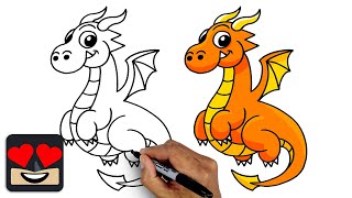 How To Draw a Dragon | Drawing Tutorial for Kids