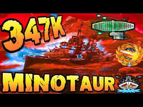 Minotaur *Radar* drückt 347K DMG WTF!! "300K Club" ⚓️ in World of Warships 🚢