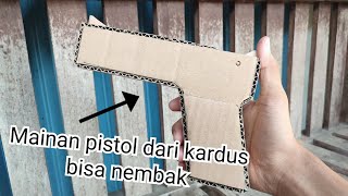 Download lagu How to make a gun from cardboard, can shoot rubber bullets, simple and easy mp3