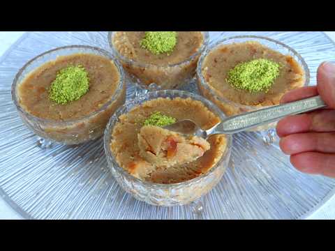 Tahini and Almond Semolina Halva Recipe