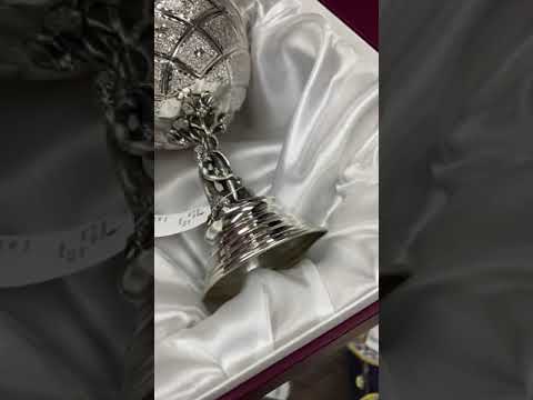 Серебряная вазочка - конфетница Лазер, КФ193