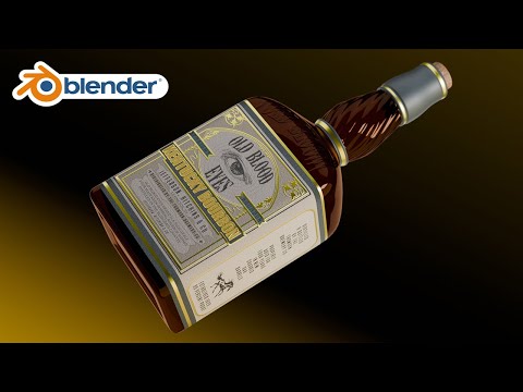How to Model Liquor Bottle (Blender Modeling Tutorial)