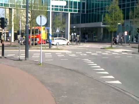 A1 ambulance 22-104 aankomst bij brand cafe usine lichttoren 6 eindhoven