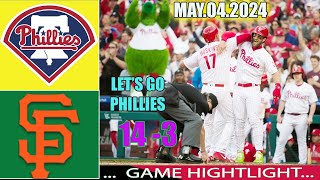P Phillies vs. SF Giants GAME Highlights(05/04/24) | MLB Season 2024