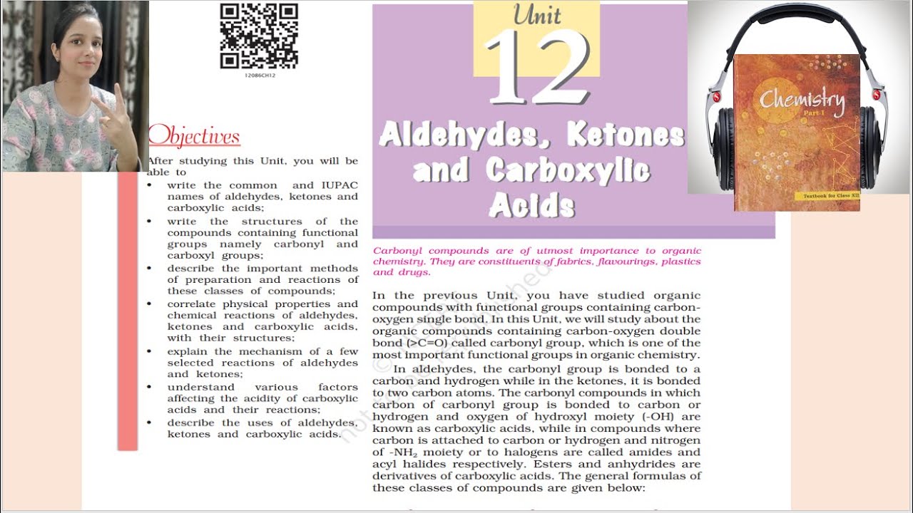 Unit 12 Aldehydes, Ketones and Carboxylic acids audiobook | Class 12  Chemistry Audio Book | Part2