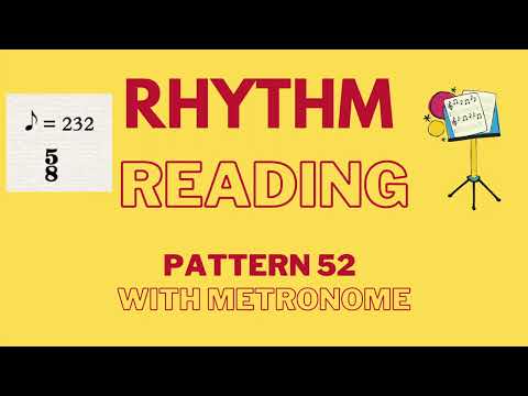 🎵FAST 5/8 rhythm reading at 232 bpm! 🥁🎵
