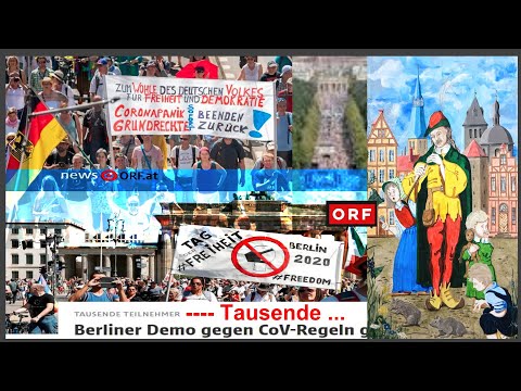 #Berlin 01-08-20 - Report HD LIVE - Bericht in #Österreich - im "Leitmedium" ORF - Mähh #Politsatire