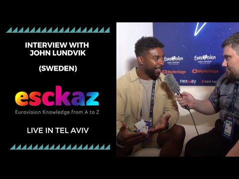ESCKAZ in Tel Aviv: Interview with John Lundvik (Sweden)
