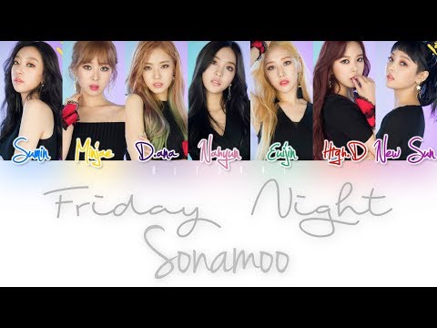 SONAMOO(소나무) - Friday Night (금요일밤) Color Coded Lyrics HAN/ROM/ENG