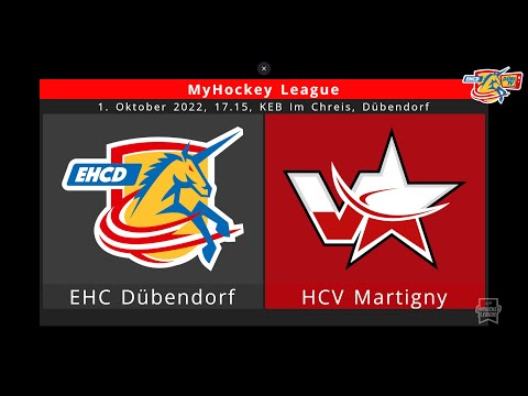 MyHockey League: EHC Dübendorf - HCV Martigny