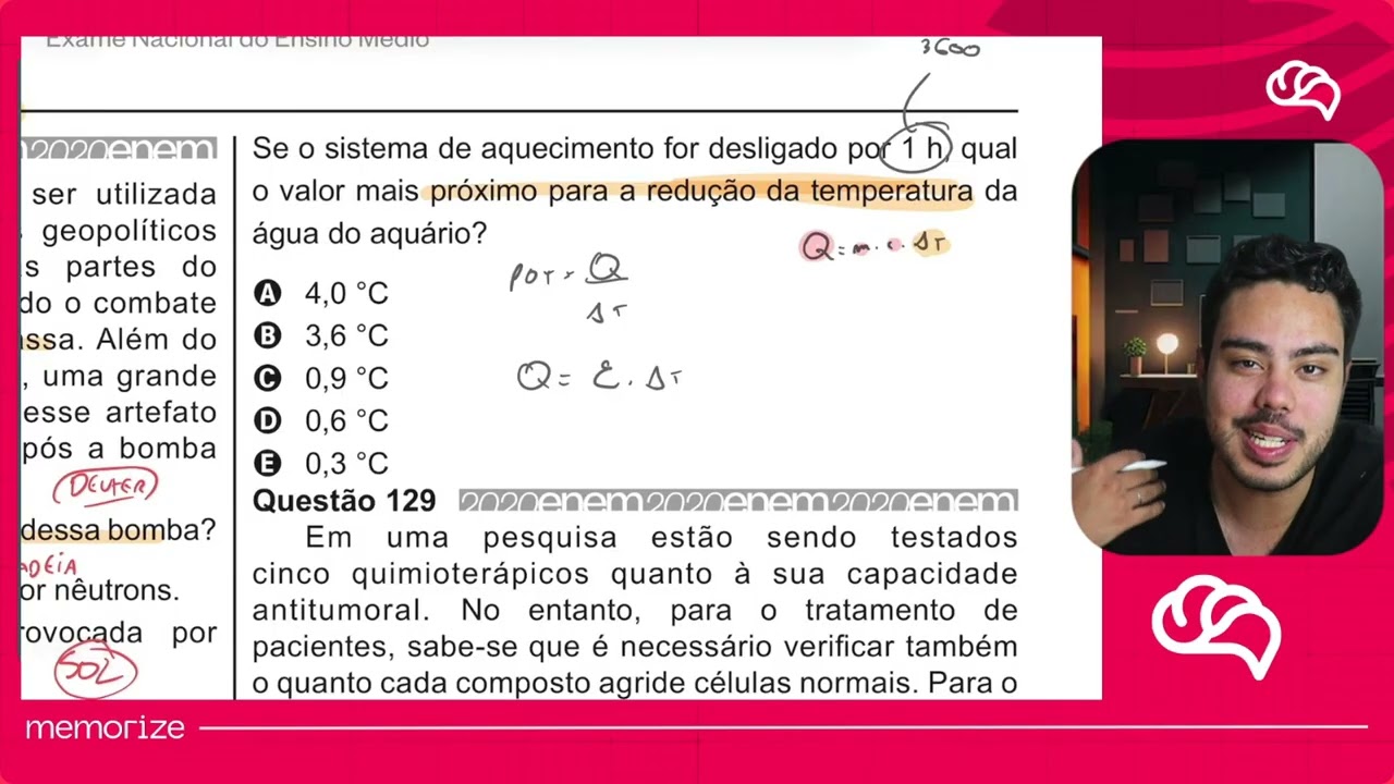 Resolução em Vídeo — Questão 128 ENEM 2020
