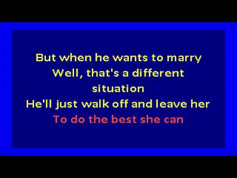 Dolly Parton - Just Because I'm A Woman (karaoke)
