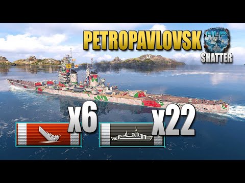 Cruiser Petropavlovsk, 6 ships destroyed - World of Warships