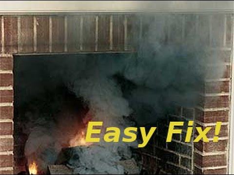 Fireplace /Woodstove is smoking alot ? Chimney dosent draw? easy fix !