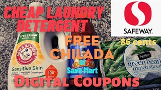 Safeway Digital Coupons Mini Haul | Cheap Laundry Soap | Save Mart Freebie