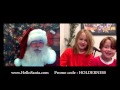 The kids talk to Santa (and he's giving a donation to ...