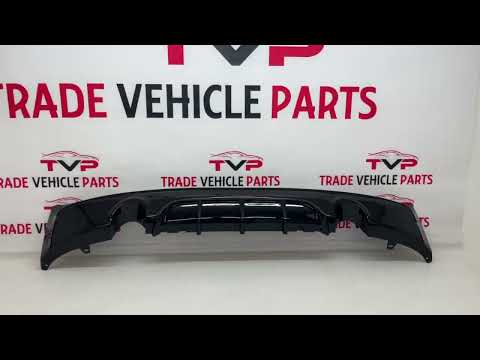 Fits BMW 2 Series F22 F23 2014-2021 Rear Bumper Diffuser Spoiler Dual Gloss Black video