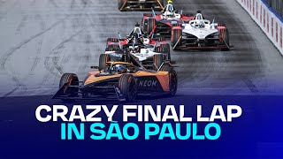 The most UNBELIEVABLE last lap in Formula E?! 🤯 | São Paulo E-Prix