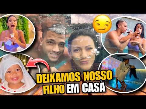 FOMOS PARA UM QUARTO DE LUXO SEM NOSSO BEBÊ PELA PRIMEIRA VEZ! 😱 *olha como ele ficou*