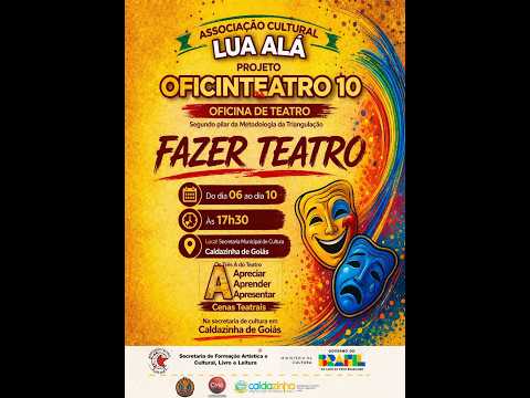 Projeto OficinTeatro 10, no município de Caldazinha de Goiás