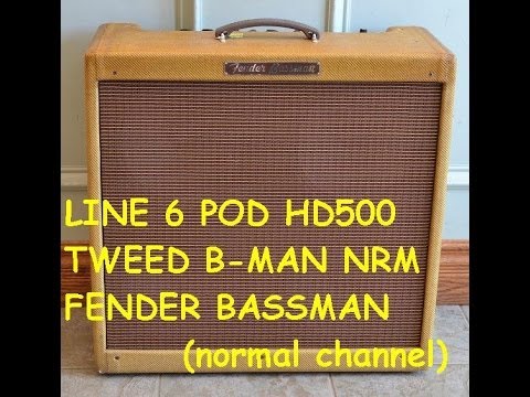 Line 6 Pod HD500...Tweed B-Man Nrm (Fender Bassman (normal))