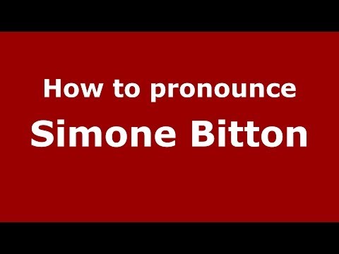 How to pronounce Simone Bitton (Arabic/Morocco) - PronounceNames.com