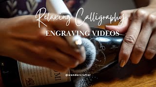 Relaxing Music with Calligraphy Engraving Videos | Focus, Study & Background Music | Stress Relief