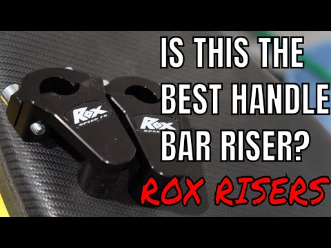 Rox Handlebar Risers on a DRZ400 | handlebar riser installation and review