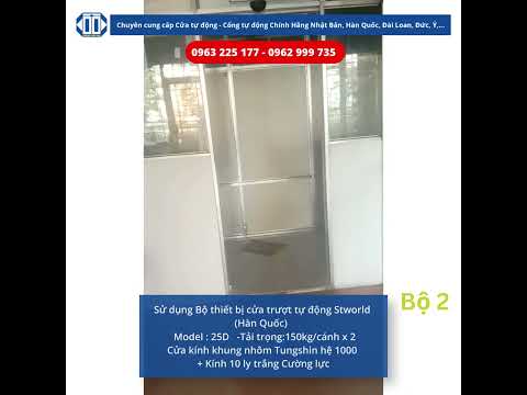 Lắp đặt cửa tự động H&agrave;n Quốc STWORLD - 25D tại KCN Vĩnh Lộc, TPHCM