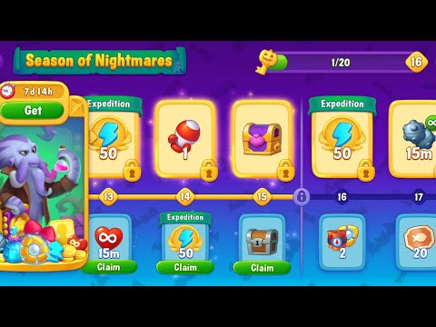 @Fishdom Level 12131 - 12136. Season of Nightmares Level 15 🔓