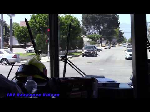 (Ride Along) Rialto Fire Dept. Engine 205 Responding Heavy Traffic!