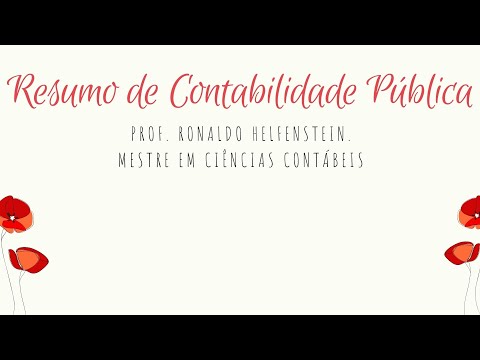 VÍDEO RESUMO DE CONTABILIDADE PÚBLICA
