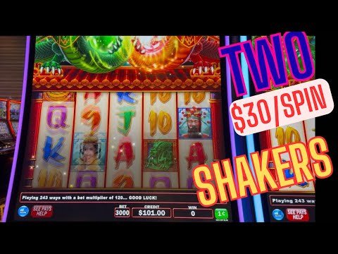 Two $30 Max Bet SHAKERS On TWIN 🐉 Triple Fortune Dragon