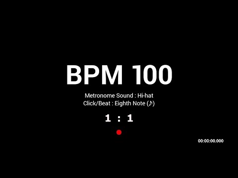 Metronome BPM 100 / Hi-hat / 8th