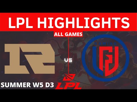 RNG vs. LGD | All Games HIGHLIGHTS - W5 D3 | LPL Summer Split 2021 ROYAL NEVER GIVE UP VS LGD GAMING