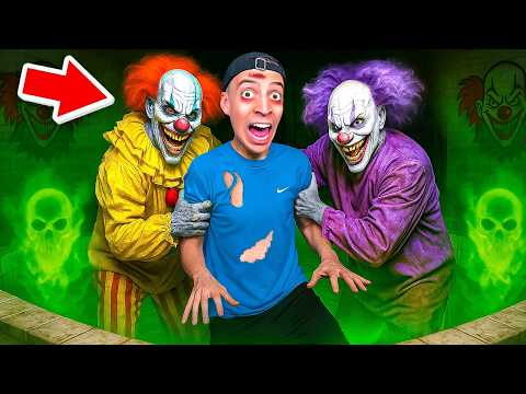 24 STUNDEN im HORROR CLOWN HAUS gefangen... 🤡😭