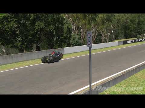 Huge Realistic Crash in Mercedes W12 F1 Car Pushing too hard around Bathurst!