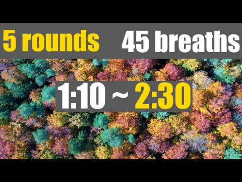 5 rounds Wim Hof Technique to reach 2:30 - with Relaxing Nature Sounds, 432Hz