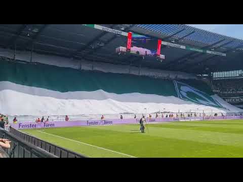 Werder Aufstieg 15.05.2022 - schöne Choreographie unserer Ultras