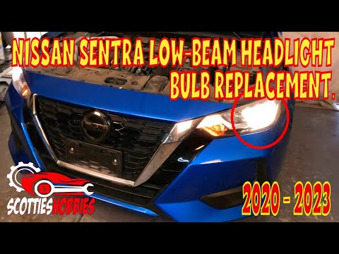 🔦 How to Change Low Beam Headlight on Nissan Sentra. H11 Bulb. (2020-2023) 🔦