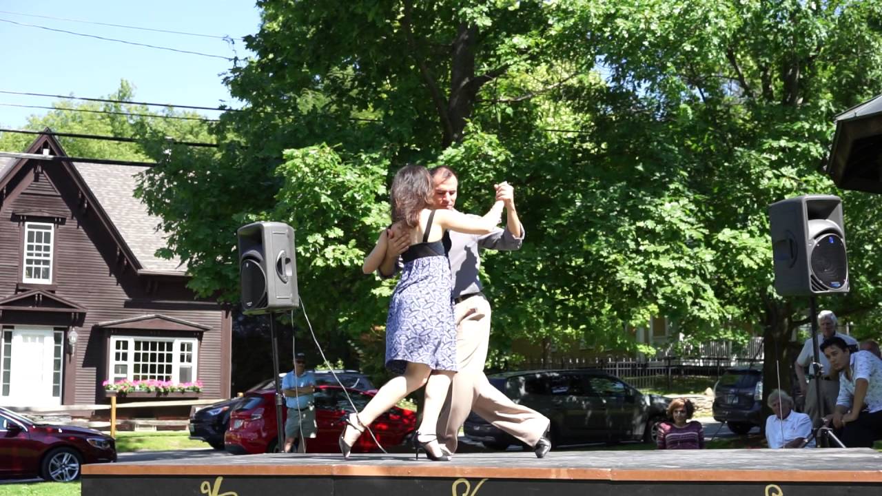Ana Padron y Diego Blanco dancing to "Bomboncito"