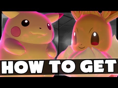 How To Get Gigantamax PIKACHU and EEVEE in Pokemon Sword and Shield