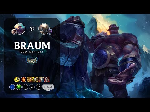 Braum Support vs Pantheon - EUW Challenger Patch 12.22