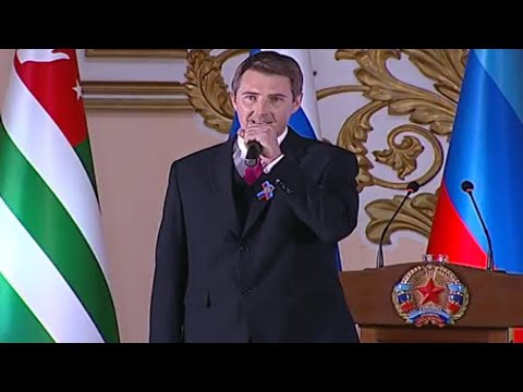 Lugansk Anthem 2021 at Solemn Event of 7th Anniversary of Lugansk People's Republic 12 May 2021