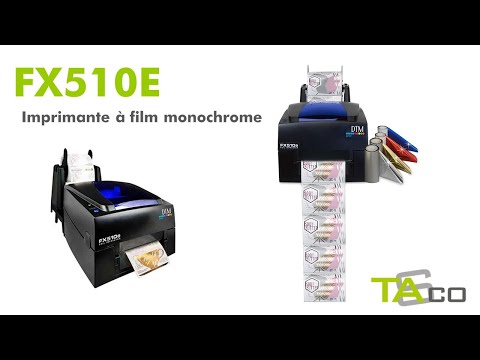 Imprimante pour pelliculage d’étiquettes : effet brillant / aluminium, etc DTM FX510e/ec