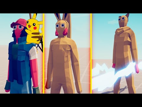 EVOLUTION OF PIKACHU ( Pokemon ) VS 100 ARMY  - Totally Accurate Battle Simulator TABS