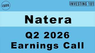 Natera Q2 2026 Earnings Call | Cell-Free DNA Diagnostic Test Volume Growth Lifts Guidance