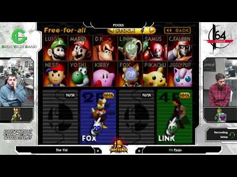 Smash 64: The Yid (Fox) V FN | Pjojo (Link) - Shattered 164 Tournament SSB64